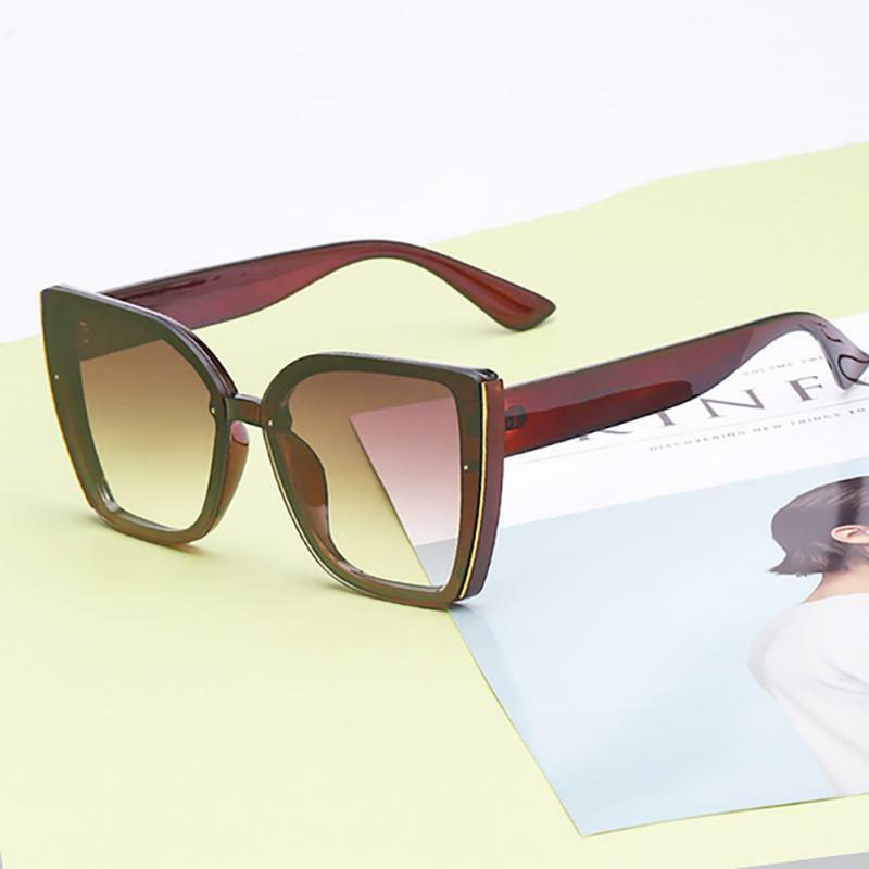 Elegantes elegantes óculos de sol Cat Eye para senhoras, óculos exclusivos, tendência de proteção elegante, sob demanda