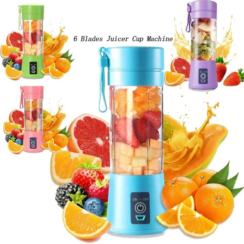 Electric Juicer Portable Blender Milkshake Mixers Fruit Extractors Multifunction Juice Maker Machine Blender Smoothies Mixer