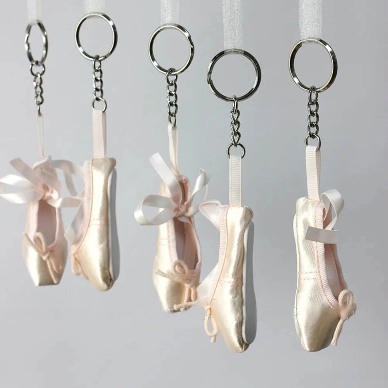 L5YA Schlüsselanhänger, Ballettschuh-Schlüsselanhänger, Rucksack-Anhänger, Geschenk für Modebegeisterte
