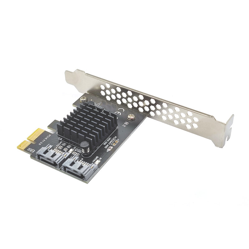 PCI-E SATA 1X 4X 8X 16X PCI-E Cards PCI Express to SATA 3.0 2-Port SATA III 6Gbps Expansion Adapter Board with ASMedia 1061 chip