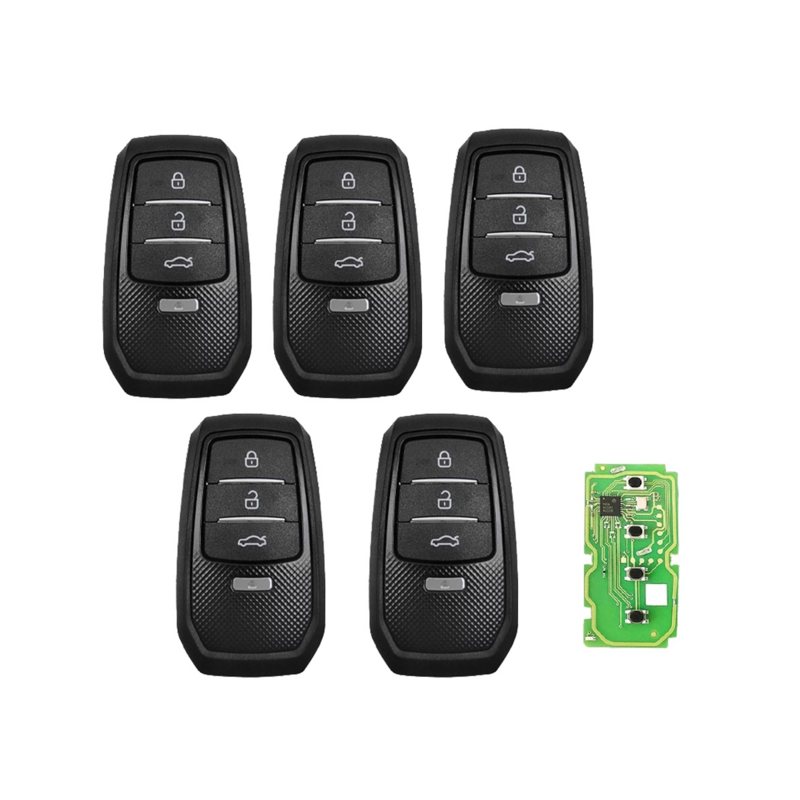 5PCS XSTO01EN Universal TOY.T Car Smart Key for Toyota XM38 Supports 4D 8A 4A All in One VVDI2/VVDI Key Tool with Shell