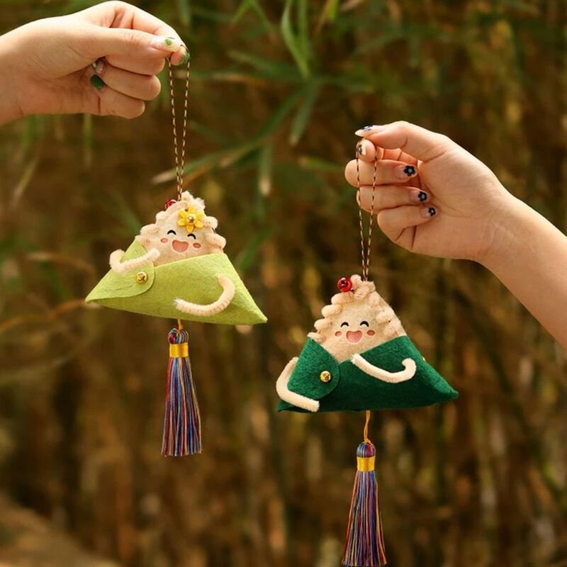 Feltro Dragon Boat Festival bustina materiali pacchetto borsa fortunata in stile cinese a mano-fai da te decorativo in stile cinese giocattolo fai da te decorazioni per la casa