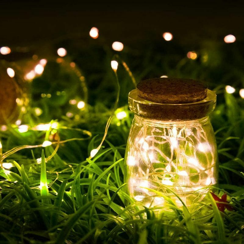 1-30led Sprookjeslicht Mini Kerst Licht Koperdraad Licht Nachtlampje Waterdicht Bruiloft Kerstkrans Feest