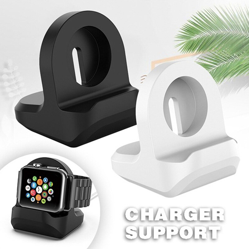 Estação de doca de carregamento Home Silicone para Apple Watch, Nightstand Keeper, suporte, Apple Watch S Series 5, 4, 3, 2, 1