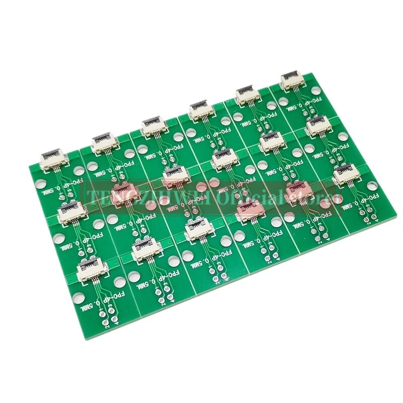 Placa adaptadora piezas FFC/FPC de 0,5 MM-4P a 2,54 MM, conector abatible, soldada de 0,5 MM-4P, 10 Uds.