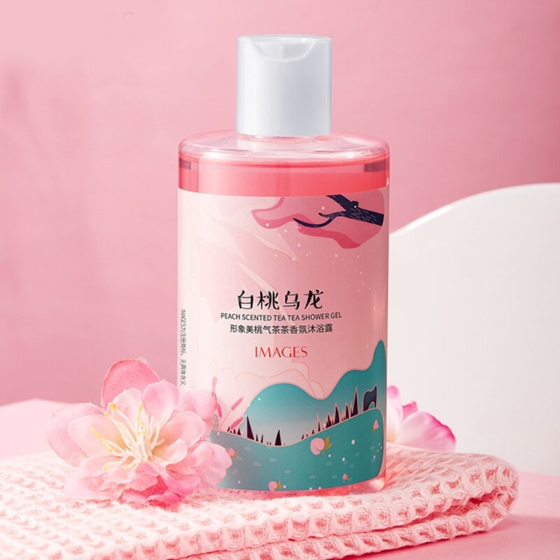 Degreasing Clean White-Peach Oolong Shower Gel Cleansing Moisturizing Lasting Fragrance-Body Wash Skin Care Bath Lotion