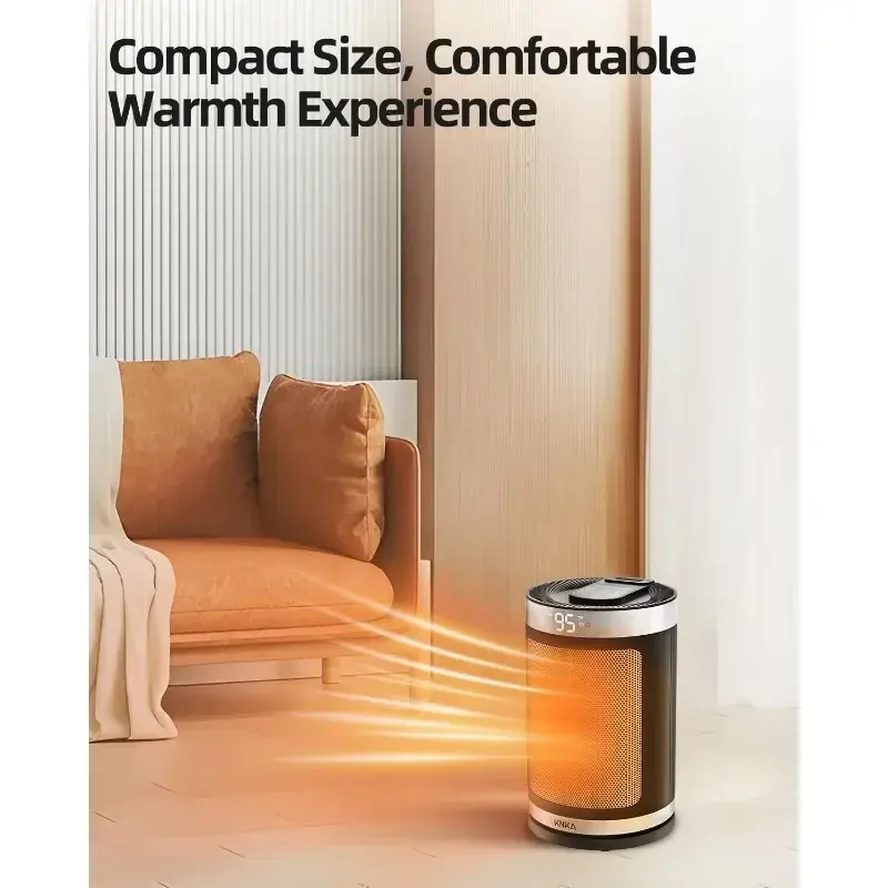 Нагреватели для помещений HAOYUNMA, портативный Электрический нагреватель с термостатом, керамический нагреватель быстрого и безопасного нагрева для спальни
