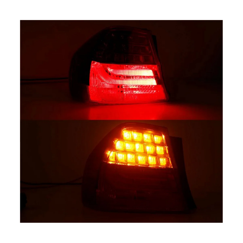 Lampu belakang mobil BMW E90 3 Series, lampu ekor belakang mobil lampu rem kiri + Kanan 1 pasang 2008 2009 2010 2011 63217289425 63217289426