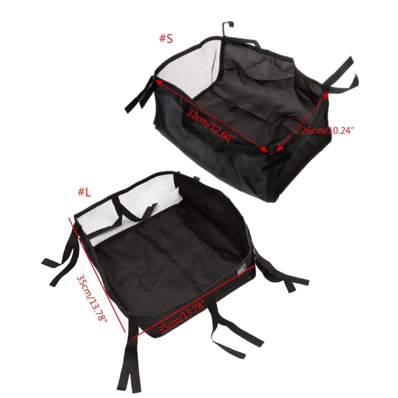 Baby Stroller Basket Newborn Stroller Hanging Basket Large/Small Easy to Install Portable Organizer Bag for Infant Pram