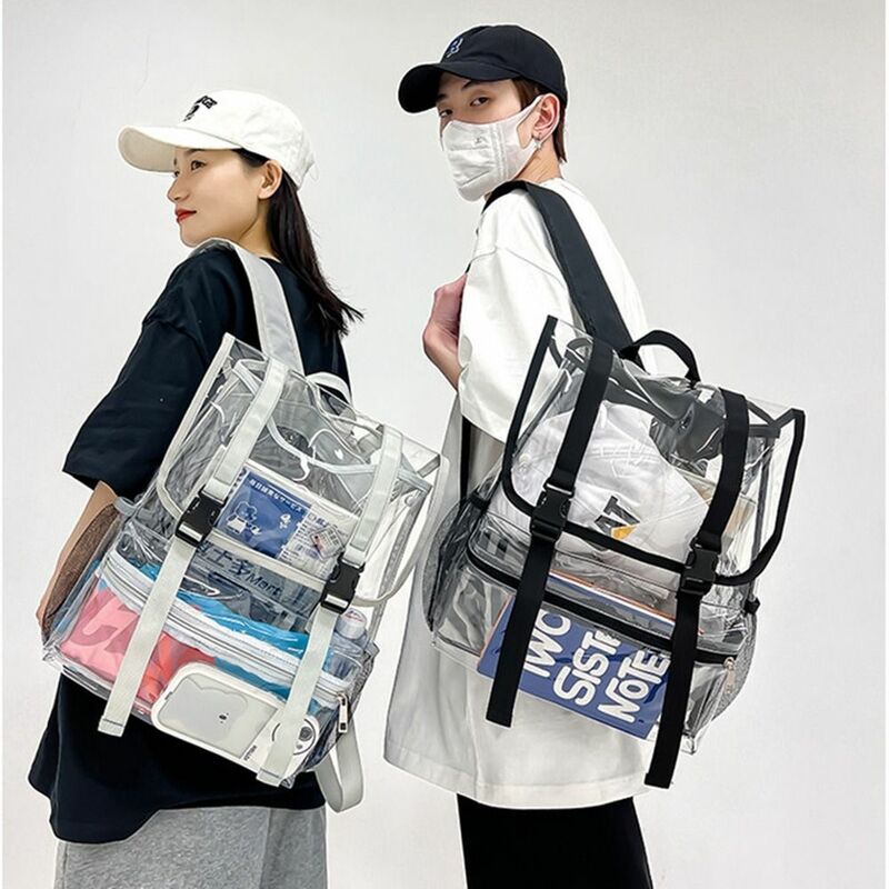 Sport Camping Shoulders Bag Leisure Bag Couple Bag Riding Transparent Backpack Portable Sports Bag Knapsack Outdoor Backpack