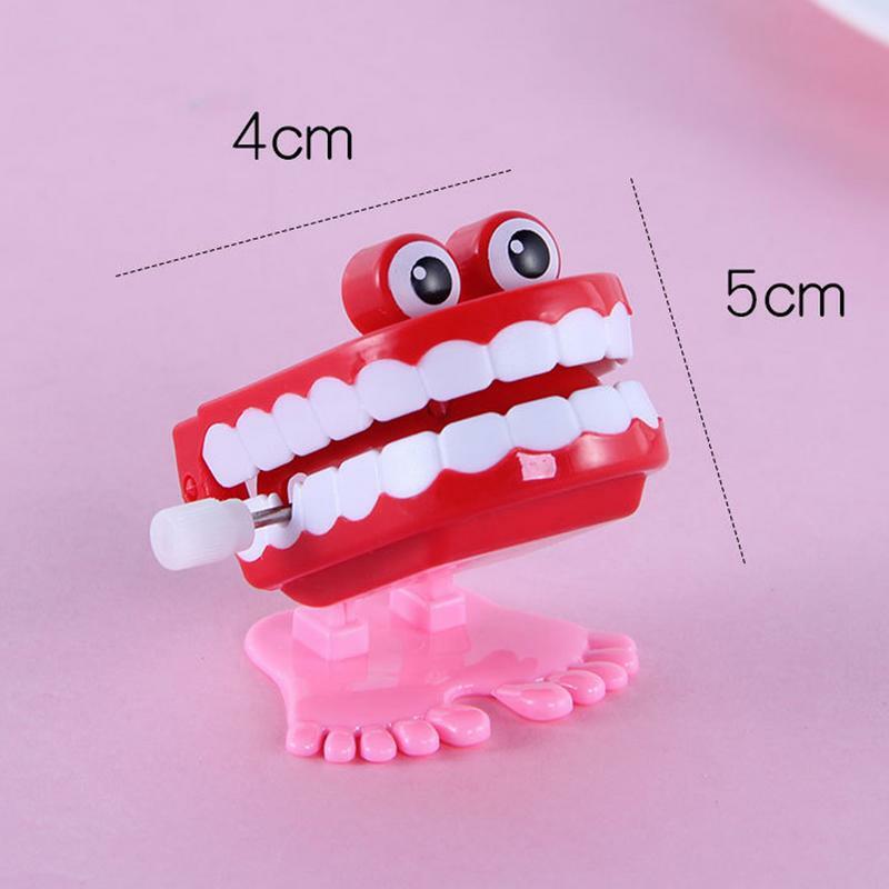Chodzenie zęby zabawka na imprezę dekoracja na biurko Dental zabawki nakręcane skocz zęby łańcuch dla dzieci zabawki dentystyczne