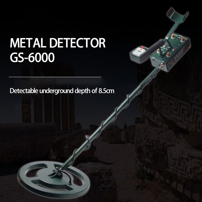 NEW GS6000 Metal Detector Waterproof Underground Metal Detector Treasure Hunting Gold Can Detect Underground Depth 8.5cm