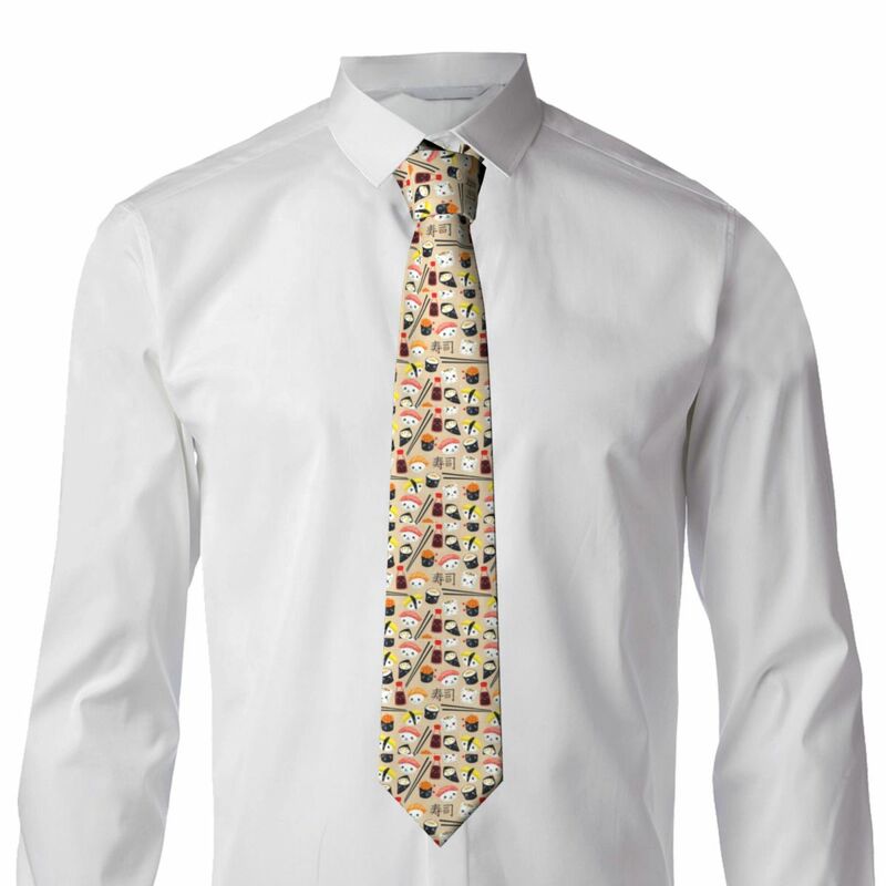 Cravates Formelles Kawaii pour Hommes, Vêtement de ix, Style Sushi, Personnalisées, InjJapan