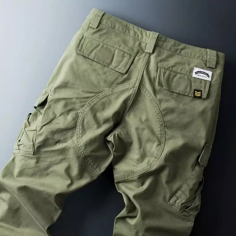 Pantaloni maschili pantaloni Cargo da uomo Slim elasticizzati allentati kaki Harajuku estetico di grandi dimensioni lungo con spedizione gratuita Emo nuovo in grande