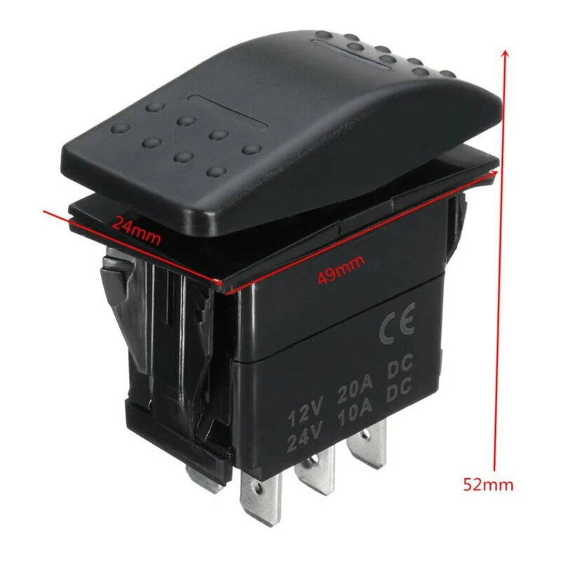 Accessories Rocker Switch Auto Blue Car DPDT ON-OFF-ON Truck Universal 12/24V 2 LED ABS plastic Marine Durable