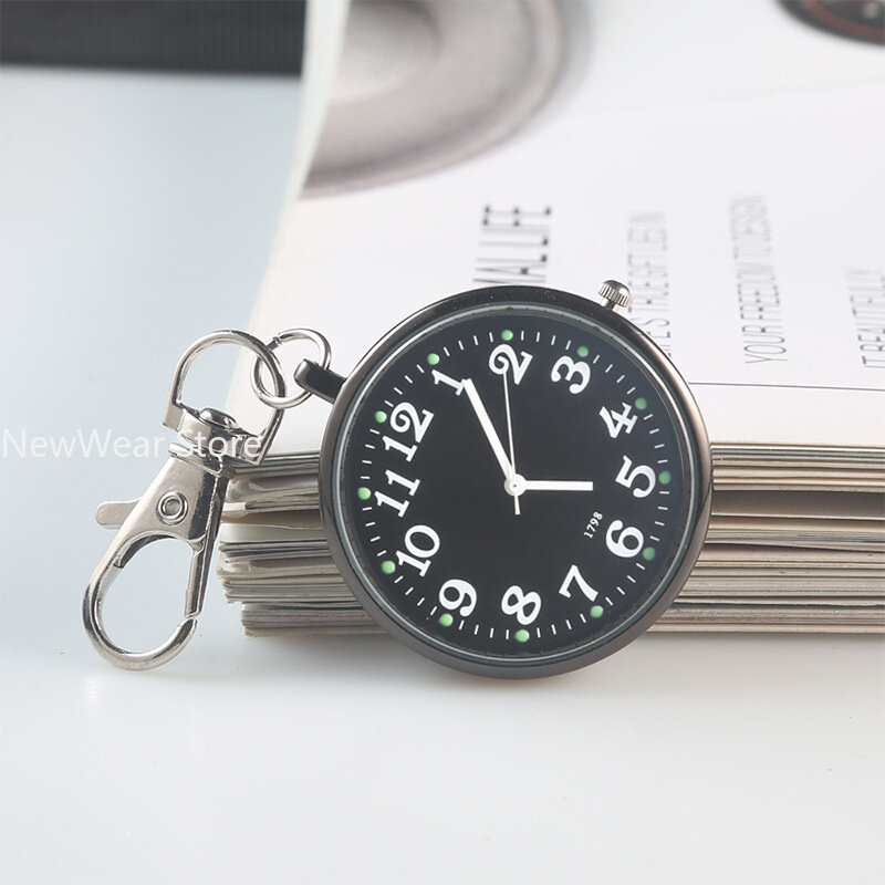 남녀공용 미니멀리스트 쿼츠 간호사 시계, 남성 간호사 의사 키 버클 펜던트 시계, 도매 포켓 시계, 신상품