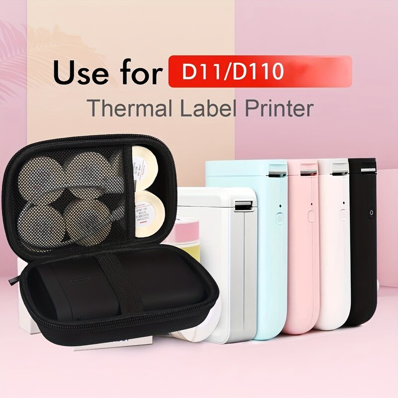 Niimbot-Sac de poche pour mini imprimante portable, étiquette thermique, coque de protection inspectée, D110, D11, D101