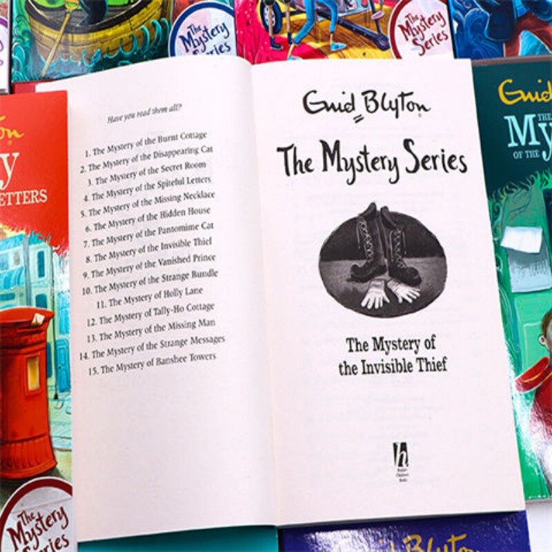 Buku jembatan sastra anak-anak, 15 buku/Set seri misteri 3-11 tahun buku cerita gambar belajar anak