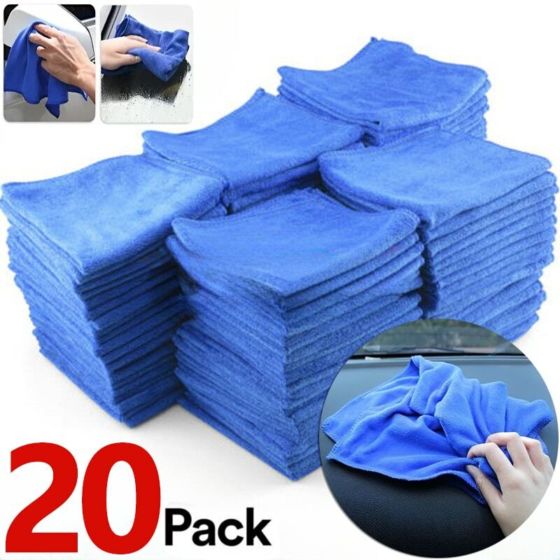 1-20 buah handuk serat mikro cuci mobil kain pengering kain pembersih rumah tangga kain pemoles Detailing otomatis alat pembersih rumah