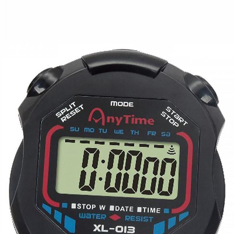 Wodoodporny chronometr ręczny stoper kieszonkowy profesjonalny stoper sportowy cyfrowy zegarek ze stoperem LCD narzędzia Timer