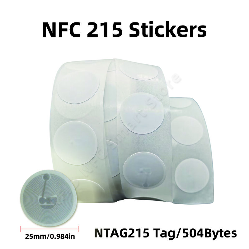 ملصقات NFC للهواتف ، ملصقات لاصقة ، علامات NFC ، من من من من ، إلى MHZ ، Bytes ، NFC ، NFC ، من ، 50 في ، 10 ، Ntag213 ، Ntag215
