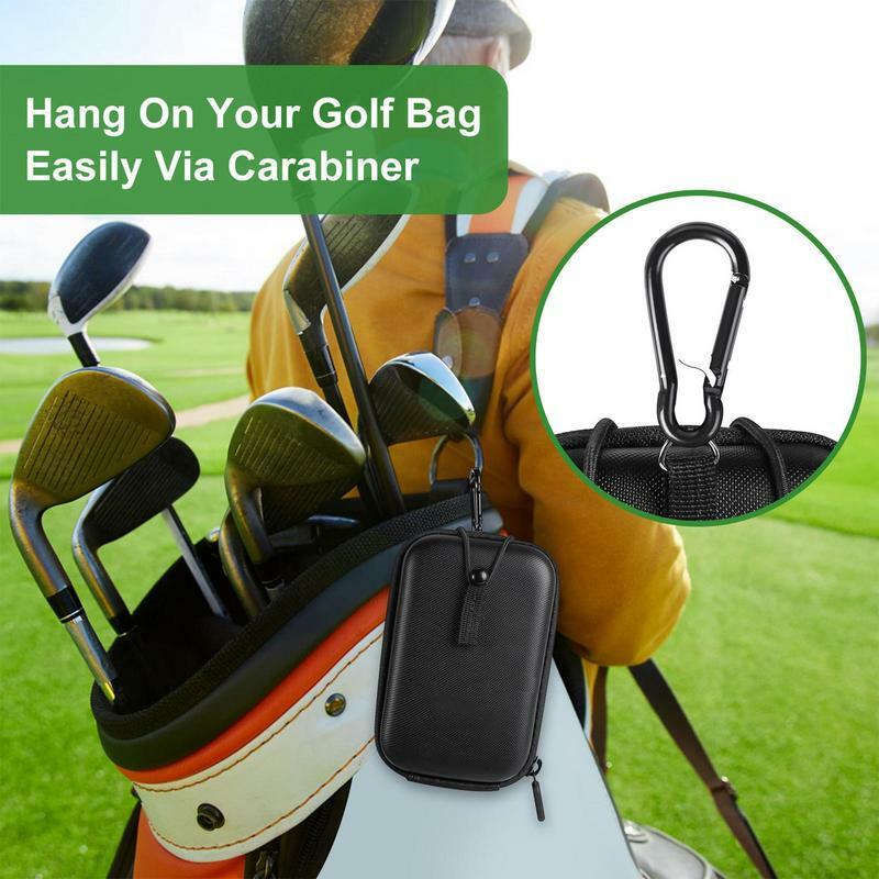 ポータブル距離計収納バッグ、強力な磁気ブラケットファインダー、ジッパー式ベルトバッグ、取り外し可能なカラビナ付きキャリングバッグ、ゴルフを保持
