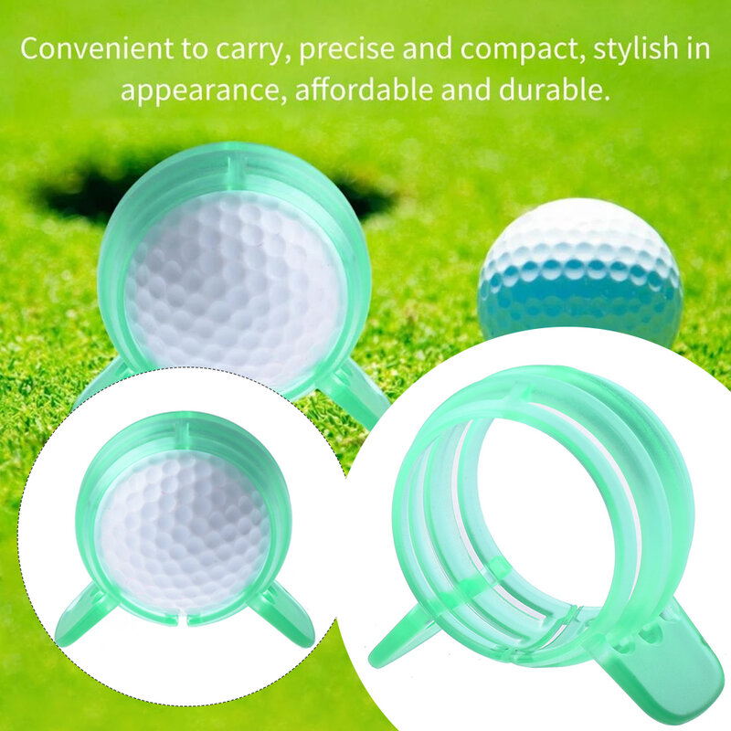 Piłka golfowa linia prosta Marker długopis 360 stopni jednolity kolor szablon rysunek ćwiczenia narzędzie wyrównujące zielono