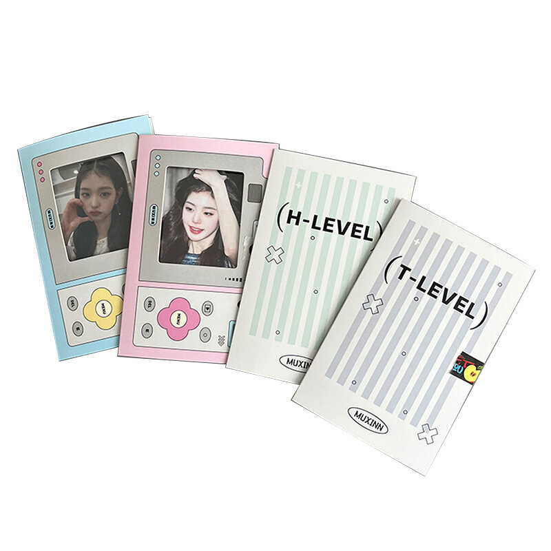 10Pcs Ins Simple Fold Paper Card Hard Paper Sleeves Photocards Protective Packaging Gift DIY Material