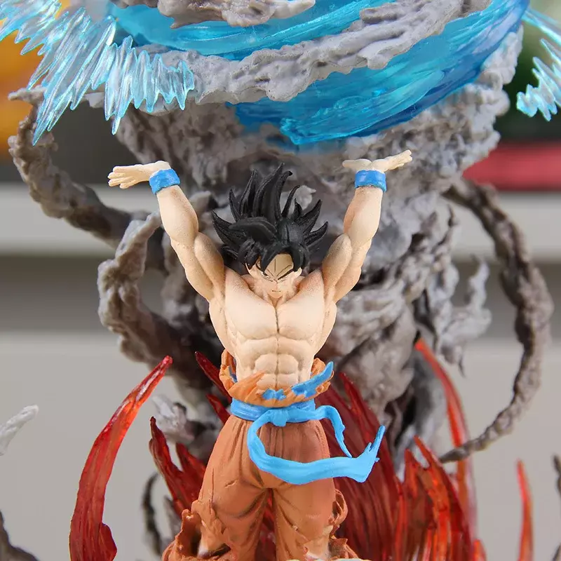 Figura de Anime de Son Goku Dragon Ball, figura luminosa de Super Genki Bomb, estatua de Pvc, modelo de muñeca coleccionable, regalos para Gk, 25cm