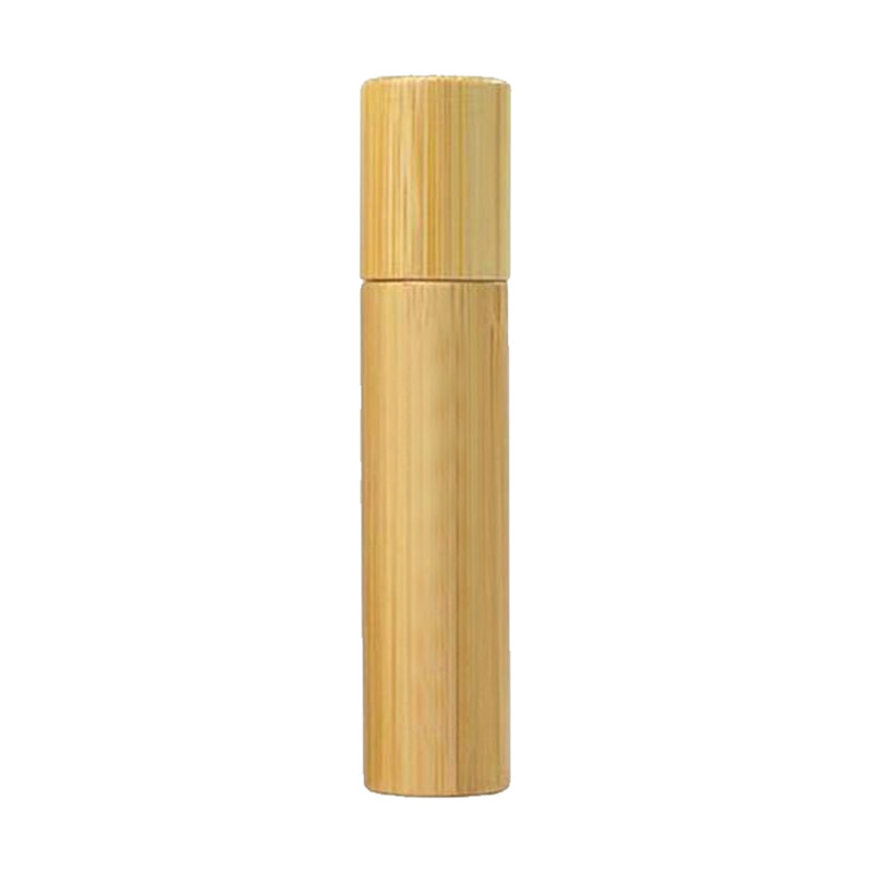 3/5/10ML Botol Rol Bambu Botol Rol Kayu Botol Minyak Esensial Bambu Yang Dibungkus Botol Rol Jendela Terbuka Botol Esensial