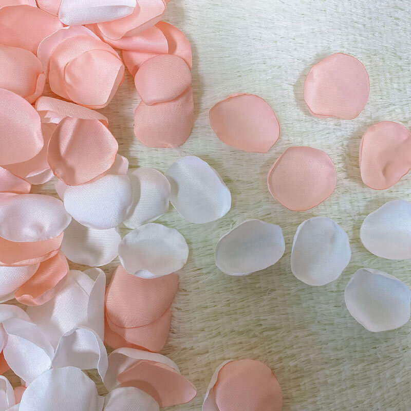 200 teile/beutel gemischte Farbe Seide Satin Rosen blätter für Hochzeit Hochzeit Tisch dekoration Valentinstag romantische Accessoires