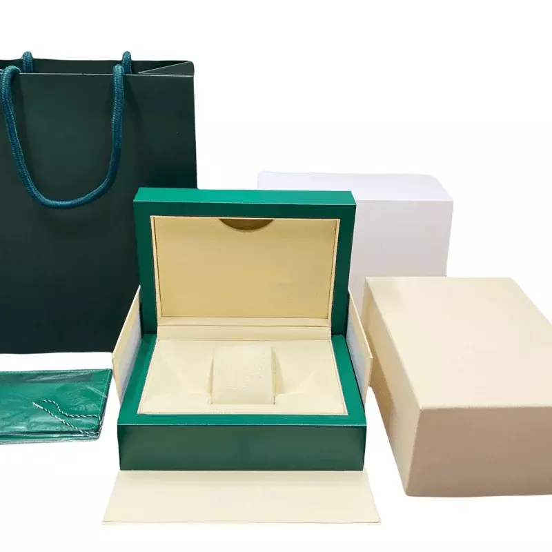 Scatola per orologi verde di qualità BZM personalizzata custodia per orologi in legno in pelle elegante di lusso con Display a cuscino in microfibra per la conservazione dell'imballaggio