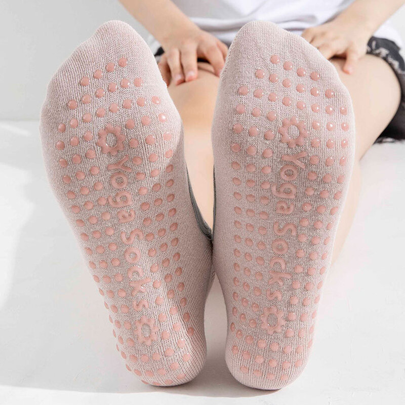 2024 nowe skarpetki do jogi damskie profesjonalne antypoślizgowe antypoślizgowe skarpety sportowe antypoślizgowe letnie cienkie skarpetki podłogowe bez pleców