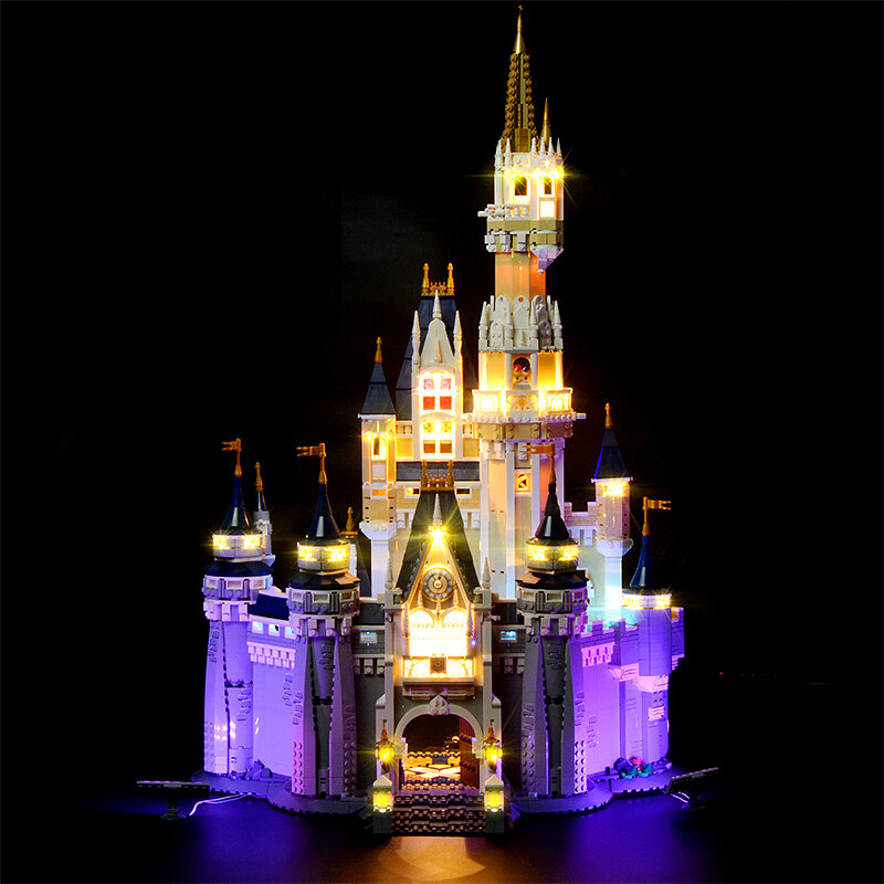 Kit de luz LED para LEGO 71040, Castillo de Disney (solo luz LED, sin modelo de bloques)