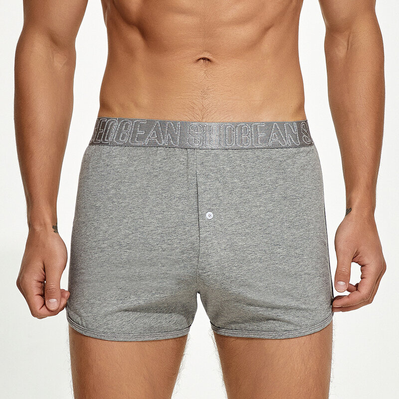 Shorts de boxer respirável sem costura masculino, calça Aro, shorts casuais, sleepwear, loungewear, baús, bottoms de pijama