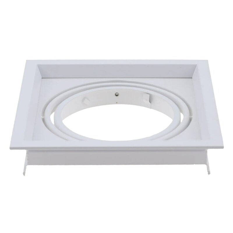 GU10 MR16 ceiling recessed spotlight White Black 360°Adjustable Cut Out 155mm Fixture Frame