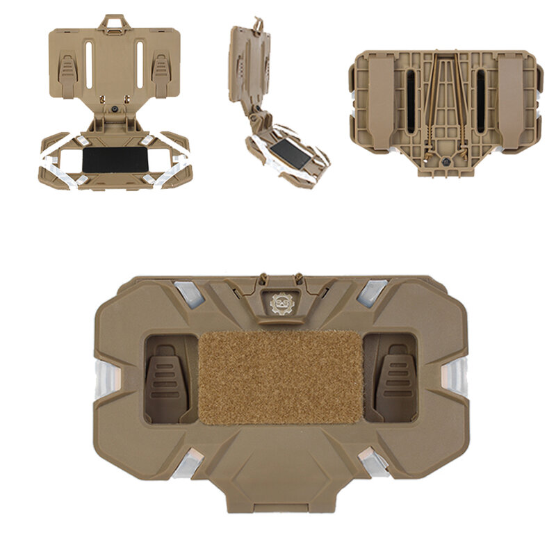 NavBoard FlipLite Tactical Vest supporto Molle di navigazione per telefono cellulare montato sul petto, scheda di navigazione pieghevole a sgancio rapido