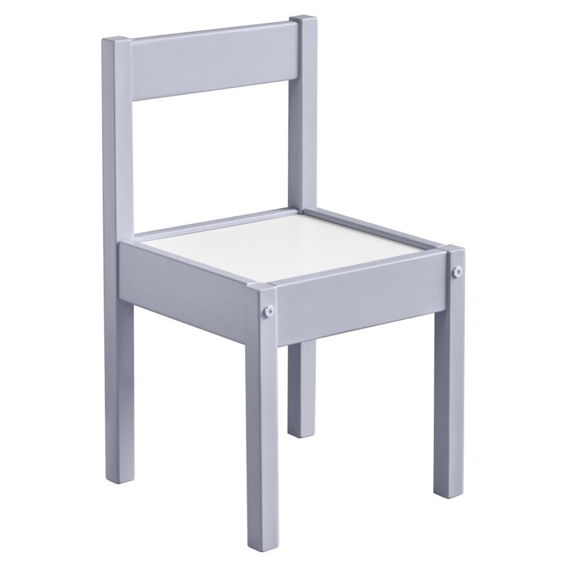 Baby Relax Hunter 3-częściowy Kiddy Table & Chair zestaw dla dzieci, szary/biały