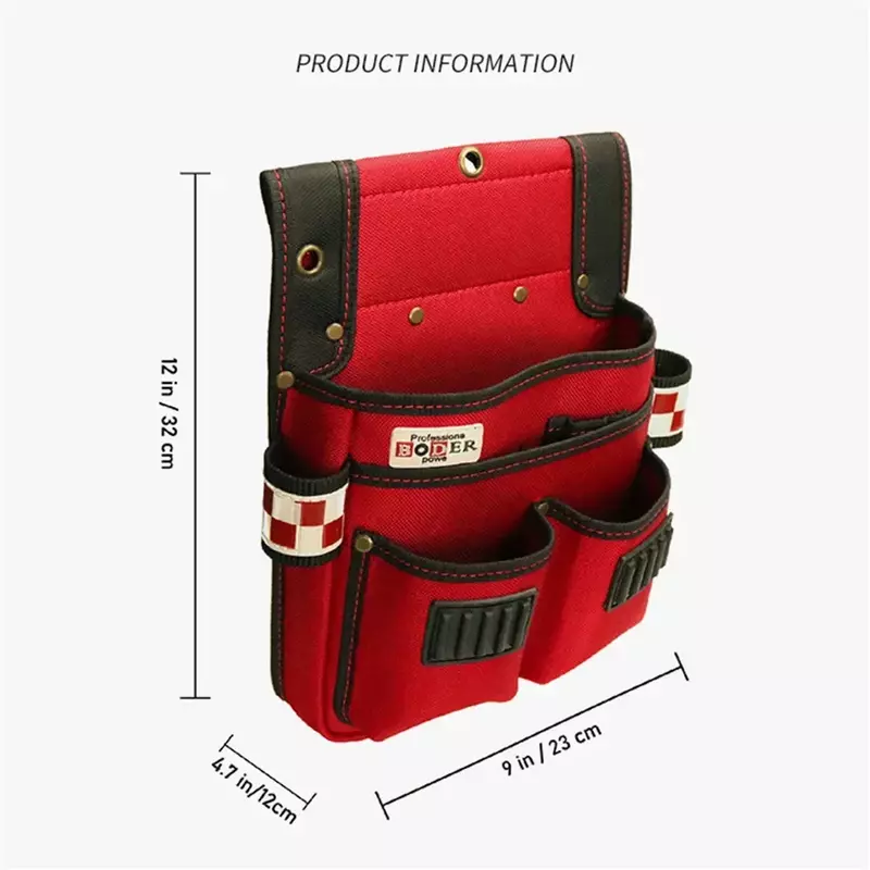 new type Tool  Rivet Tool Organizer for Electrician Carpenter Screwdriver Hammer Waterproof Tool Pouch High Quality Reinforce