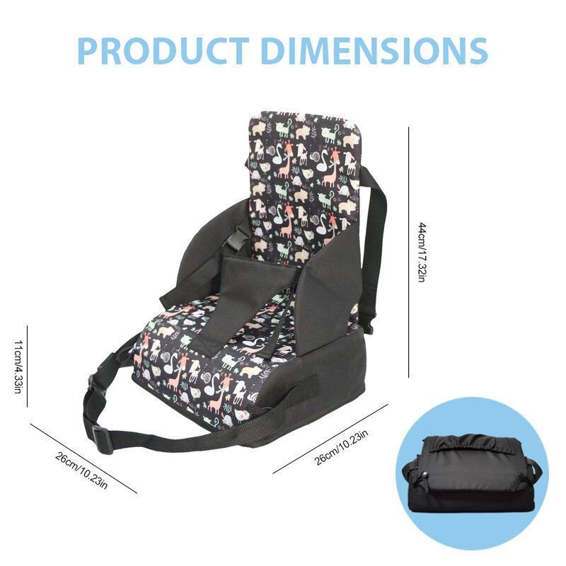 Cuscino del sedile del ripetitore cuscino della cintura di sicurezza per bambini cuscino del sedile del ripetitore del bambino sedile del ripetitore portatile per bambini