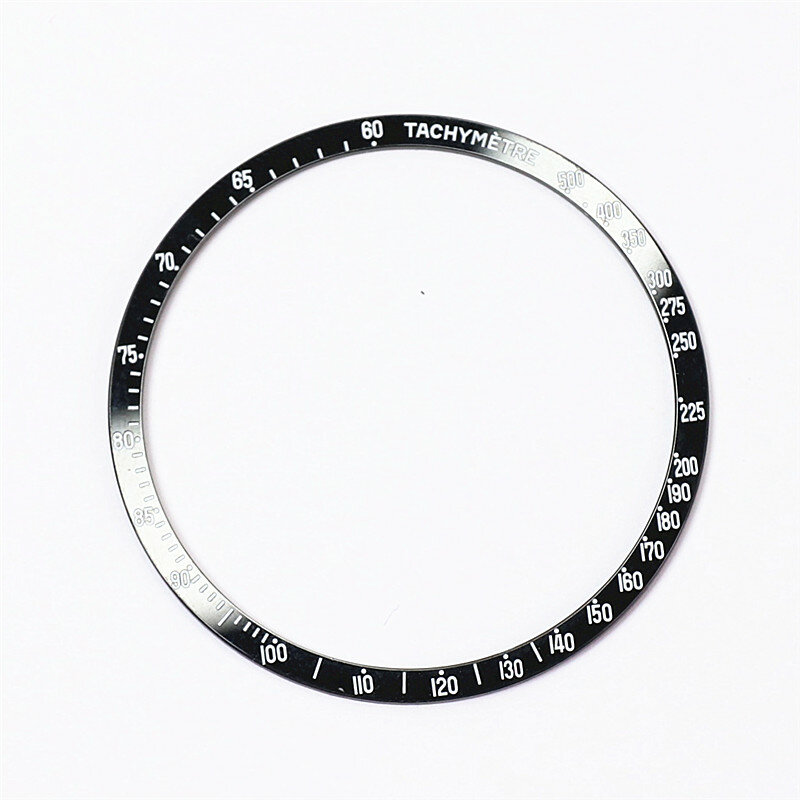 อะไหล่นาฬิกาเหมาะสำหรับ OMG Speedmaste Series นาฬิกากลไกขนาดด้านนอกแหวนสีดำ38.5mm38.9mm40.9mm Bezel แทรก