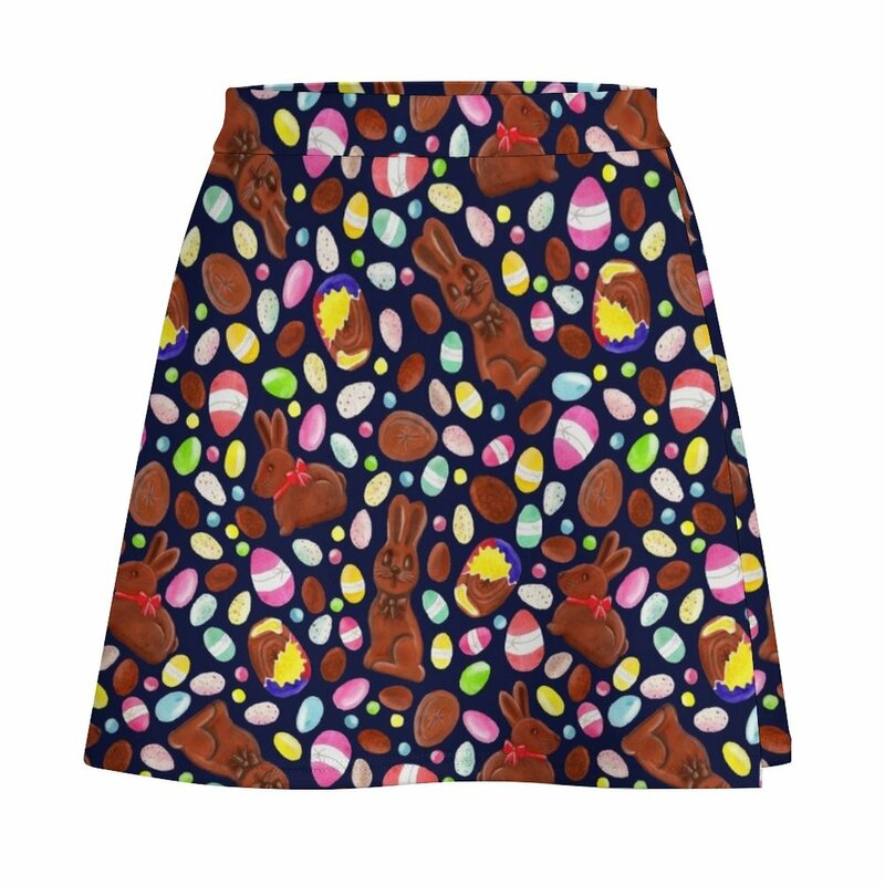 Minifalda de kpop para mujer, ropa de diseñador de lujo, color azul marino, huevo de Pascua, 2023