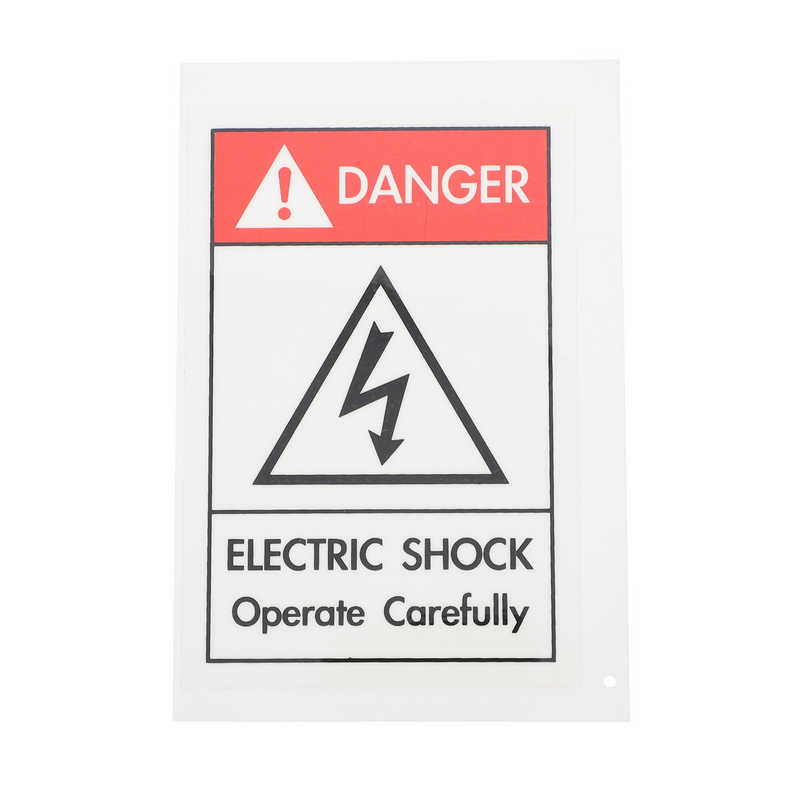 ป้ายเตือนไฟฟ้าช็อตสติกเกอร์ไวนิลอันตรายอุปกรณ์เสริมแรงกระแทก