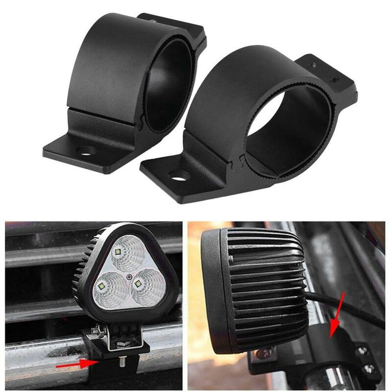 1 Pair Front Bar Auxiliary Light Mount Bracket Clamps 2 Inches / 2.5 Inches / 3 Inches Tube Clip Light Holder