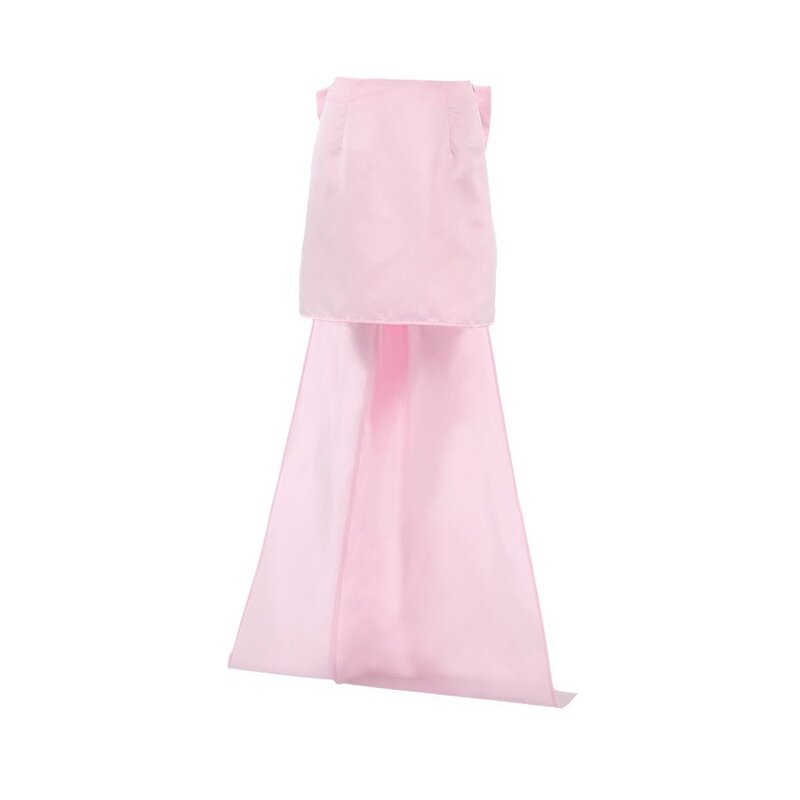 Women Clothing Skirt 2024 Spring New French Style Girl Pink Big Bow Princess Fashion Solid Color Sweet Women Skirt Vintage