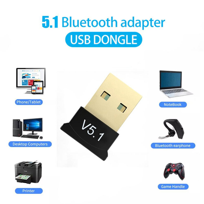 محول USB بلوتوث لاسلكي ، بلوتوث 5.3 جهاز إرسال ، استقبال الموسيقى ، الكمبيوتر ، الكمبيوتر ، الكمبيوتر المحمول ، سماعة ، مرسل صغير