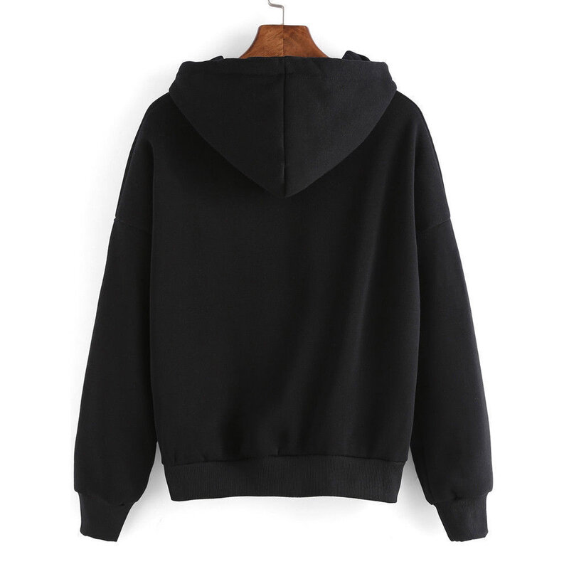 Long Sleeve Hoodie Suitable For Spring And Autumn For School Work Shopping Daily Wear