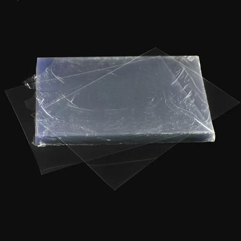 Papel de encadernação de plástico espesso, PVC gelado, Envelope plástico, Documento de encadernação, Filme transparente, A4, 0.2mm, 217mm x 290mm, 50 PCs