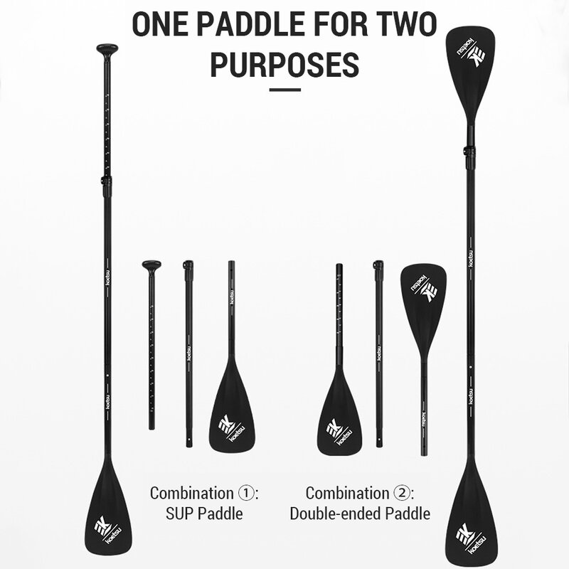 Adjustable SUP Paddle Aluminum Alloy Stand Up Paddle Board Paddle Portable Retractable Paddle