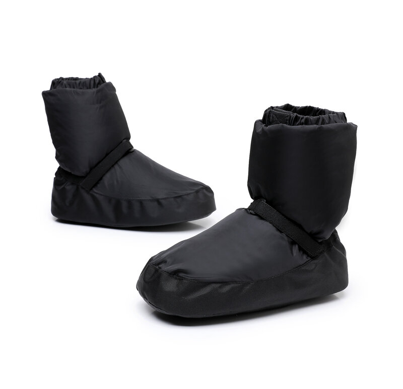 Sepatu bot pendek katun untuk wanita, sepatu bot pendek sol tebal dewasa musim gugur musim dingin, sepatu dansa balet hangat sol lembut dengan sepatu katun wanita